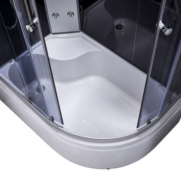 Гідромасажний бокс Q-tap SBM12080.2L SAT (Black/Grey)