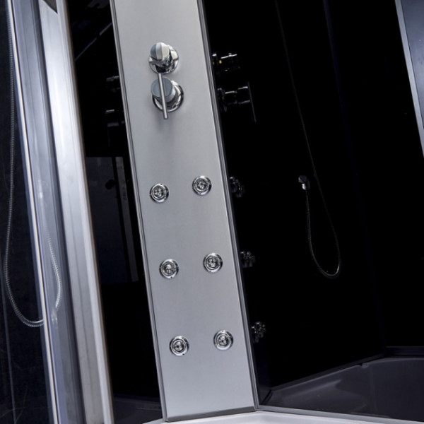 Гідромасажний бокс Q-tap SBM12080.2L SAT (Black/Grey)