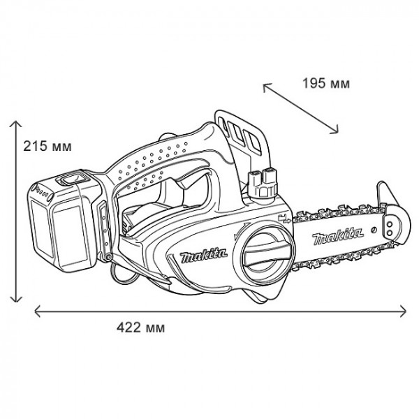 Електропила Makita DUC122RFE