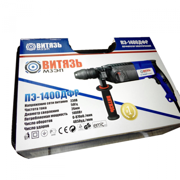 Перфоратор Витязь ПЕ-1400 ДФР