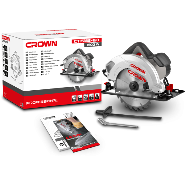 Дисковая пила Crown CT15188-190