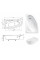 Ванна BESCO CORNEA 150х100 L (соло)
