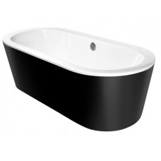 BESCO VICTORIA 160х75 (ретро) Чорна з білим із сифоном