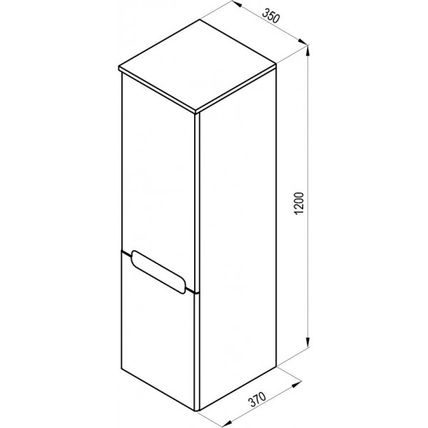 RAVAK SB 350 Classic L Латте/Білий (X000000941)