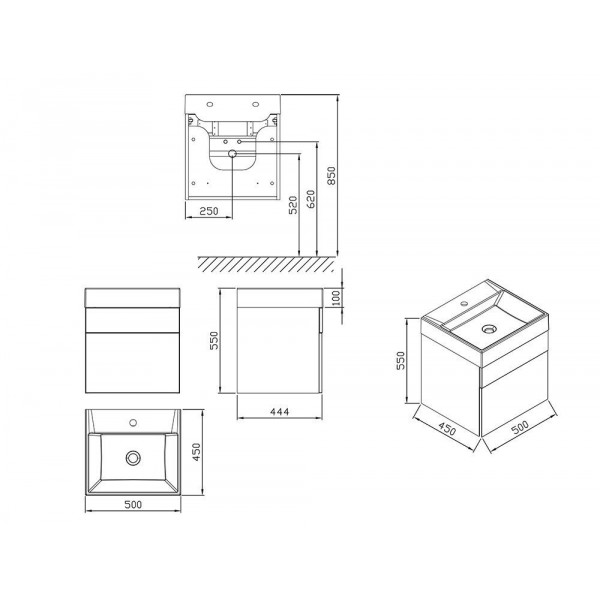 RAVAK SD 500 Natural Білий (X000001051)