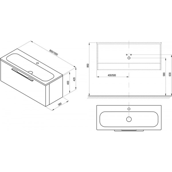 RAVAK SD 800 Ring Білий (X000000767)