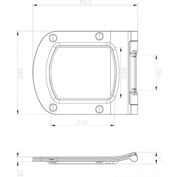 RAVAK WC Classic Slim (X01673)