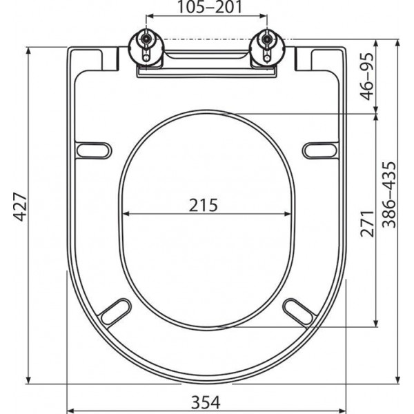 RAVAK WC Uni Chrome 02A white (X01549)