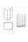 Душова кабіна BESCO VIVA 1200x80x195 L прозора/хром