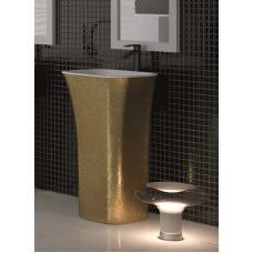 Раковина для ванної окремостояща BESCO ASSOS GLAM, золота 41х52 ретро