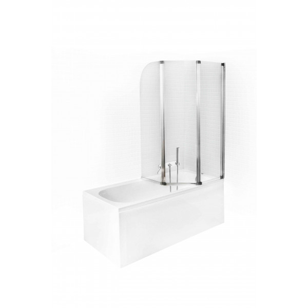 Шторка для ванни BESCO PMD ambition -3S 123х140 хром