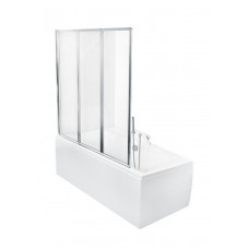 Шторка для ванни BESCO PMD ambition premium -3S 130х140 хром