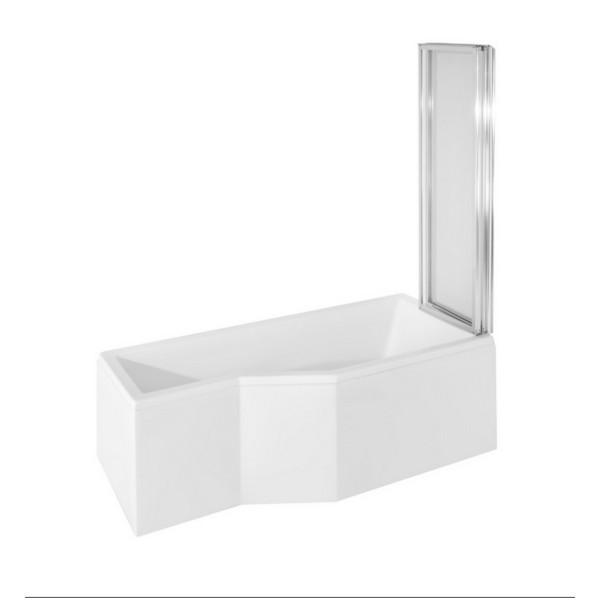 Шторка для ванни BESCO PMD ambition premium -3S 130х140 хром