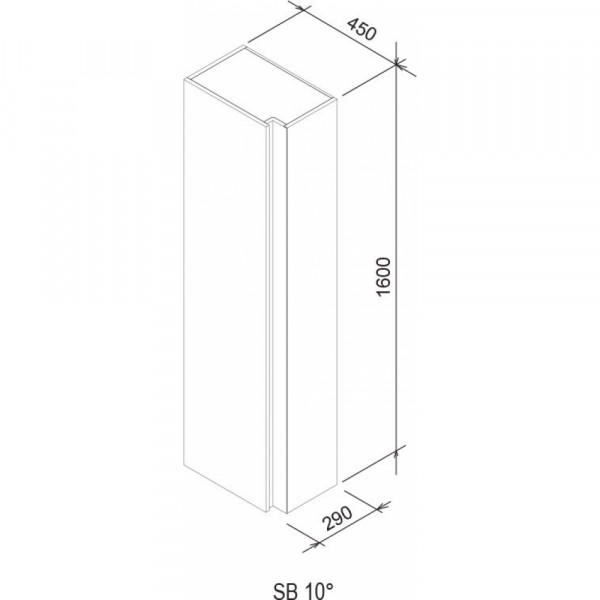 RAVAK SB 10° 450 Темний Горіх (X000000753)