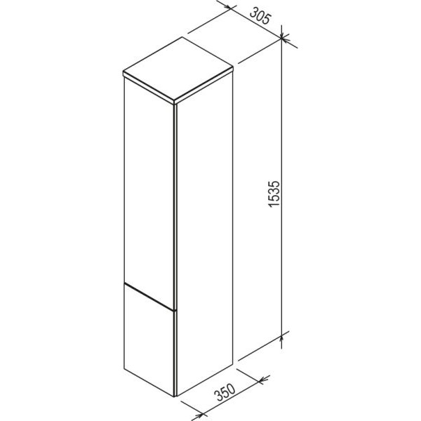 RAVAK SB 350 Rosa II Капучіно/Білий (X000000929)