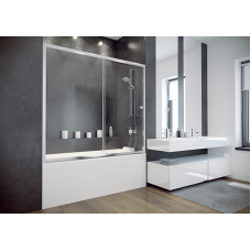 Шторка для ванни BESCO DUO SLIDE II 170x150 прозора