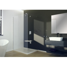 Душова перегородка BESCO walk in AVEO 100x195 прозора/хром 120 см