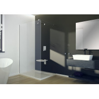Душова перегородка BESCO walk in AVEO 110x195 прозора/хром 120 см