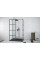 Душова кабіна BESCO walk in EXCEA 120x90x190 прозора/чорний