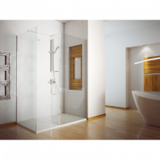 Душова кабіна BESCO walk in INDRE 140x90x195 прозора/хром