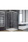 Душова кабіна BESCO MODERN 90x90x185 квадратна універсальна grigio/хром