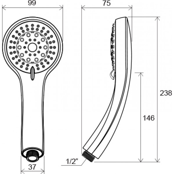 RAVAK 952.00 5 функцій (X07P008)