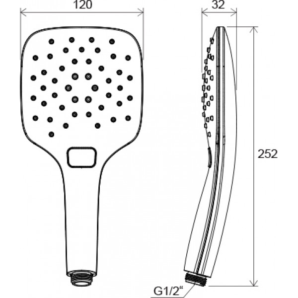 RAVAK 959.00 Air, хром (X07P350)