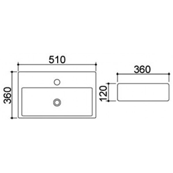 Раковина для ванної Qtap Nando QT12115711W