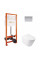 Інсталяція Qtap Nest QTNESTM425M06CRM + унітаз з сидінням Lark QT16335178W