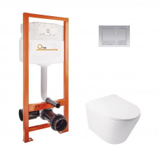 Інсталяція Qtap Nest QTNESTM425M06SAT + унітаз із сидінням Swan QT16335178W