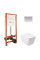 Інсталяція Qtap Nest QTNESTM425M11CRM + унітаз із сидінням Crow QT05335170W