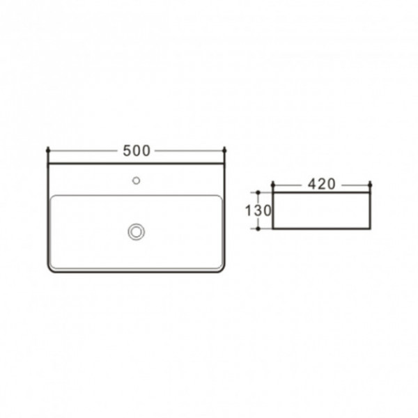 Раковина для ванної Qtap Nando QT1211K404AW