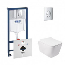 Інсталяція Grohe Rapid SL 38721001 + унітаз Qtap Crow QT05335170W
