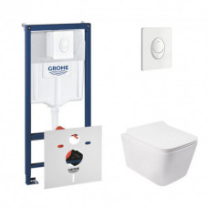 Інсталяція Grohe Rapid SL 38722001 + унітаз Qtap Crow QT05335170W