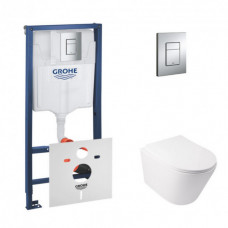 Інсталяція Grohe Rapid SL 38772001 + унітаз Qtap Swan QT16335178W