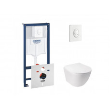 Інсталяція Grohe Rapid SL 38722001 + унітаз Qtap Jay QT07335176W
