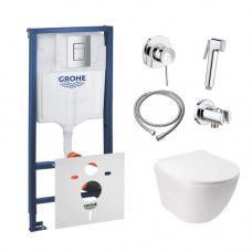 Інсталяція Grohe Rapid SL 38772001 + унітаз Jay QT07335176W + гігієнічний набір Grohe BauClassic 111048