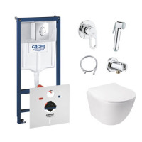 Інсталяція Grohe Rapid SL 38721001 + унітаз Jay QT07335176W + гігієнічний набір Grohe BauLoop 111042
