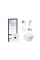 Інсталяція Grohe Rapid SL 38827000 + унітаз Jay QT07335176W + гігієнічний набір Grohe BauLoop 111042