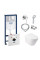 Інсталяція Grohe Rapid SL 38721001 + унітаз Swan QT16335178W + гігієнічний набір Grohe BauClassic 111048
