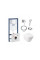 Інсталяція Grohe Rapid SL 38722001 + унітаз Swan QT16335178W + гігієнічний набір Grohe BauClassic 111048