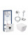 Інсталяція Grohe Rapid SL 38721001 + унітаз Crow QT05335170W + гігієнічний набір Grohe BauClassic 111048
