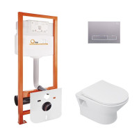 Інсталяція Qtap Nest QTNESTM425M08SAT + унітаз Lark QT0331159W
