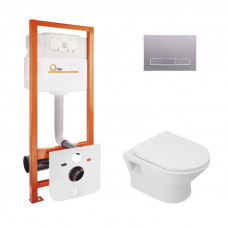 Інсталяція Qtap Nest QTNESTM425M08SAT + унітаз Lark QT0331159W