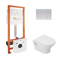 Інсталяція Qtap Nest QTNESTM425M11SAT + унітаз Lark QT0331159W
