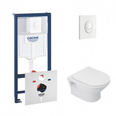 Інсталяція Grohe Rapid SL 38722001 + унітаз Qtap Lark QT0331159W