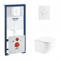 Інсталяція Grohe Rapid SL 38722001 + унітаз Jay QT07335176W + гігієнічний набір  Grohe BauClassic 2904800S