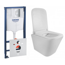 Інсталяція Grohe Rapid SL 38827000 + унітаз Qtap Robin QT1333046ENRW