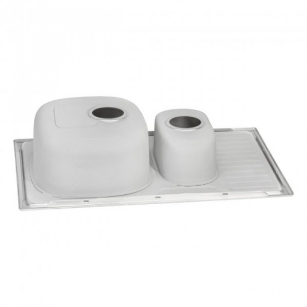 Кухонна мийка Qtap 7850-B Satin 0,8 мм (QT7850BSAT08)