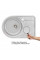 Кухонна мийка Qtap 6744L Micro Decor 0,8 мм (QT6744LMICDEC08)